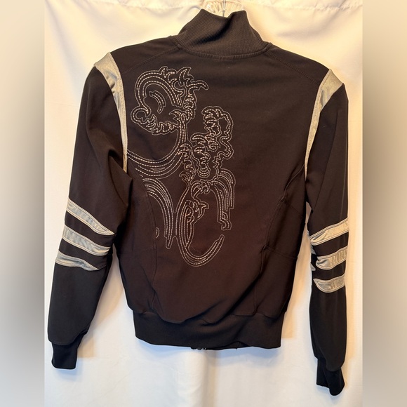 Nike Tops - Nike Dri Fit Women’s Size Medium Black Embroidered Track Running Gym Jacket